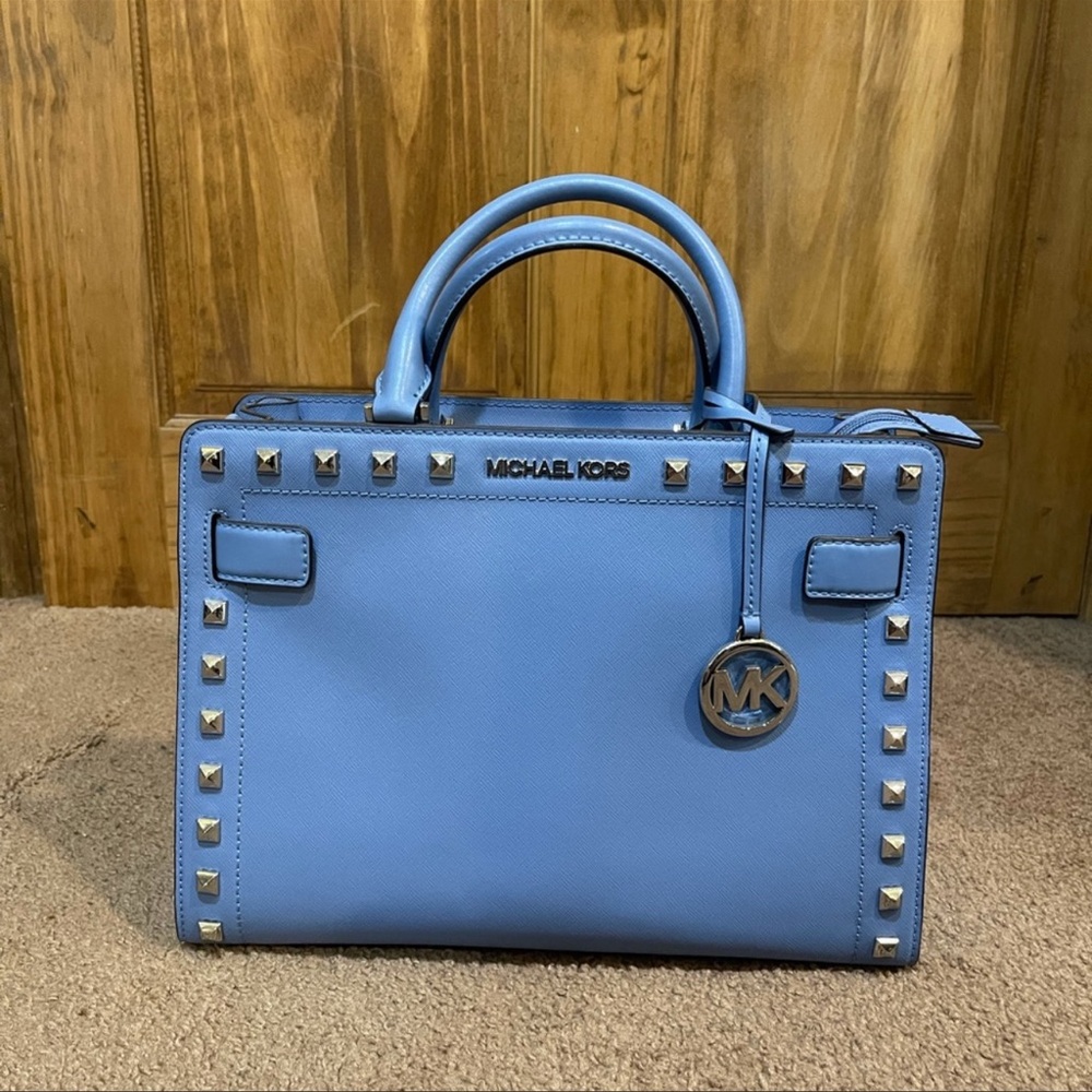 Blue Michael Kors bag